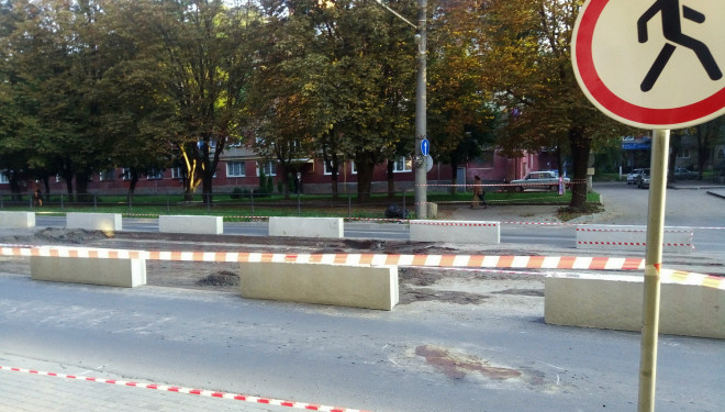 На одній з найнебезпечніших вулиць Тернополя наводять порядки (фотофакт)