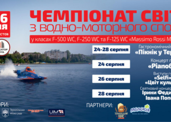 Нарешті оприлюднили повну програму Чемпіонату світу з водно-моторного спорту