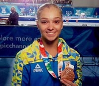 Тернопільську гімнастку Анастасію Бачинську нагородили Подякою Міністерства освіти і науки України