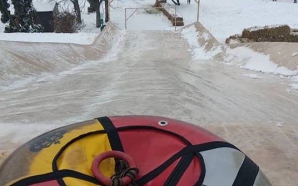 Тернополяни можуть розваджитися на гірці для сноутюбінгу