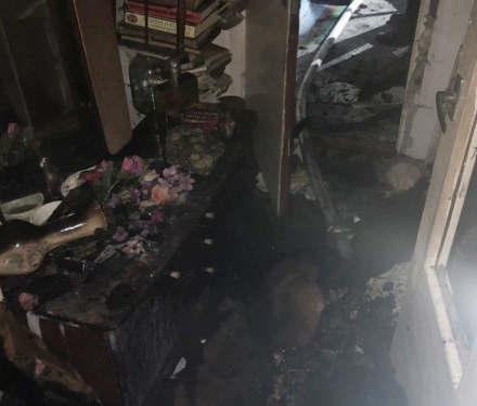 Оприлюднили фото з пожежі, у якій згоріла квартира на Тернопільщині