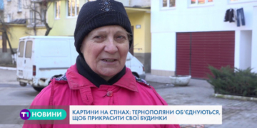 В Тернополі мешканці багатоповерхівок створюють шедеври у дворах (Відео)