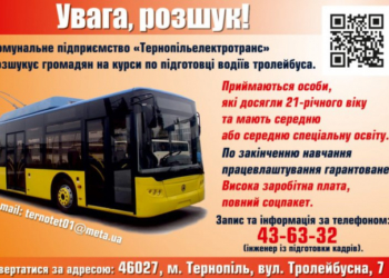Кого у Тернополі розшукує КП «Тернопільелектротранс»?