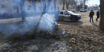 Штраф за спалювання листя та гілля становить від 170 до 1190 гривень