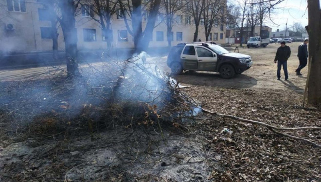 Штраф за спалювання листя та гілля становить від 170 до 1190 гривень