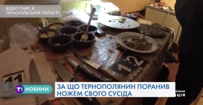 Поліцейські Тернопільщини повідомили про криваву різанину (Відео 18+)