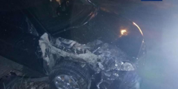 Посеред ночі у Тернополі трапилося ДТП (фотофакт)