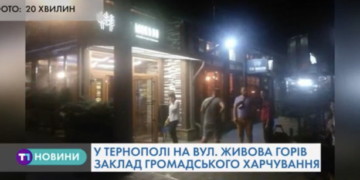 В Тернополі горів заклад “Три Миколи” (Відео)