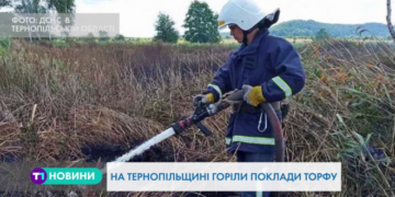 На Тернопільщині горіли поклади торфу