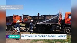 У Бучацькому районі горів вантажний автомобіль