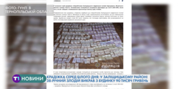 Крадіжка серед білого дня: із помешкання на Тернопільщині винесли чималу суму