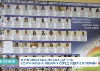 Тернопільську міську дитячу комунальну лікарню відзначили на всеукраїнському рівні