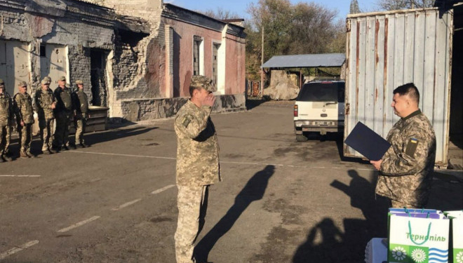 Делегація з Тернопільщини побувала в гостях у військових в Попасній