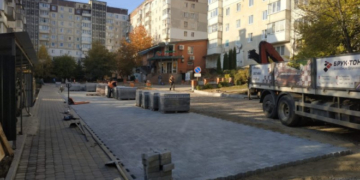 Ремонт біля відомого тернопільського магазину “у розпалі” (фотофакт)