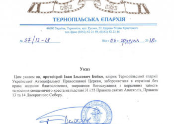 Церковний скандал: на Тернопільщині священник всупереч забороні продовжує звершувати богослужіння