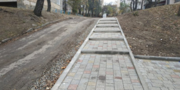 На вулиці Пушкіна у Тернополі – чергові зміни (фотофакт)