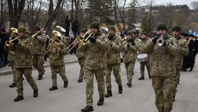 Військовий оркестр Тернопільських артилеристів взяв участь у закритті “Файне зимове містечко 2020”