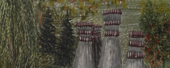 Двадцять картин із серії “Шевченкіана у вишитих полотнах” представили в Тернополі