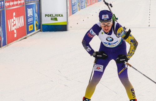 Тернополянка Олена Підгрушна фінішувала четвертою у спринтерській гонці Чемпіонату світу з біатлону