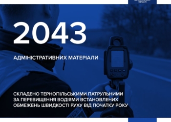 У Тернополі нагадують водіям про дотримання швидкісного режиму