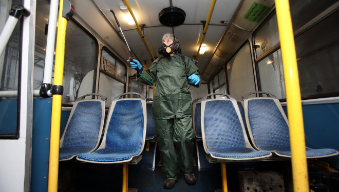 Коронавірус: у Тернополі тричі на день дезінфікують громадський транспорт