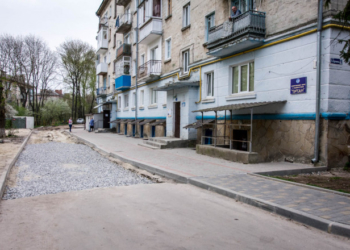 Тривають роботи з капітального ремонту прибудинкових територій Тернополя