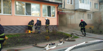 У Тернополі горів підвал багатоквартирного будинку, жителів довелося евакуювати