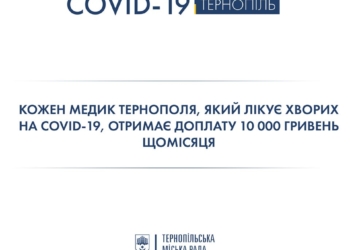 З міського бюджету Тернопільської громади виділили кошти на доплату медикам