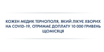 З міського бюджету Тернопільської громади виділили кошти на доплату медикам