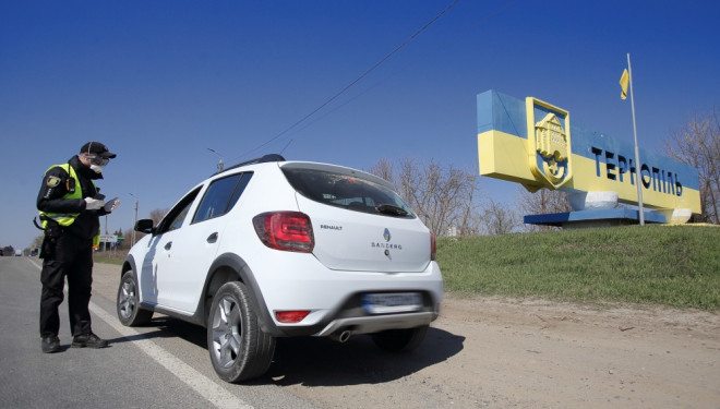 При в’їзді в Тернопіль проводять температурний скринінг осіб, які в’їжджають у місто