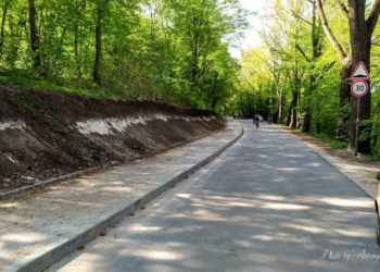 У Тернополі дорога до «Дальнього пляжу» облаштована пішохідною та велосипедною доріжками