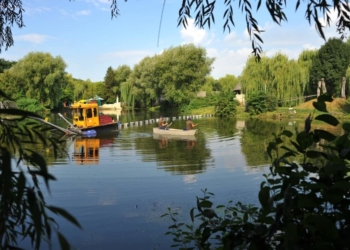 У Тернополі в гідропарку «Топільче» очищують водойму