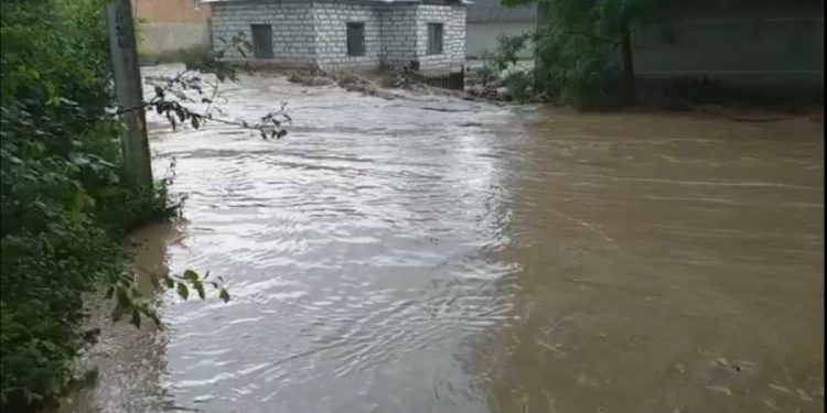 На Тернопільщині річка вийшла з берегів і затопила село