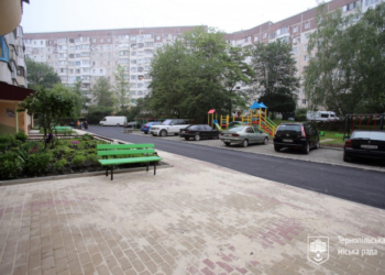 Тернополі завершують капітальний ремонт ще трьох прибудинкових територій