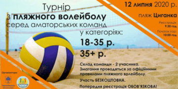 У Тернополі пройде турнір пляжного волейболу серед аматорів
