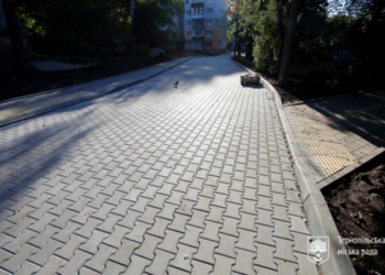 Практично виконано: у Тернополі завершують роботи пішохідних доріг
