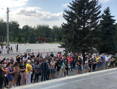 Підприємці Тернополя на акції протесту вимагали в уряду припинити терор проти тернополян