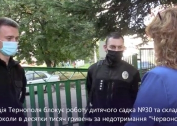 Зранку 8 вересня 2020 року почався наступ поліцейських на тернопільські школи, садочки, підприємства заради «червоної зони» (Відео)