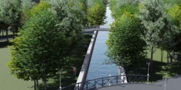 На Набережній Тернопільського ставу облаштовують новий місток