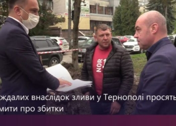 На вулиці Крушельницької у Тернополі облаштовують додаткові місця для збору та прийому дощових вод