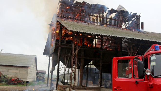 На одному із аграрних підприємств Тернопільщини горіло технічне обладнання
