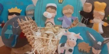 Тернополянка Ірина Абрам’юк створила Різдвяну шопку з фетру