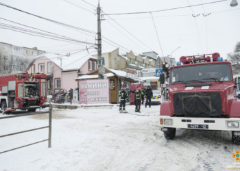 У Тернополі загорівся магазин