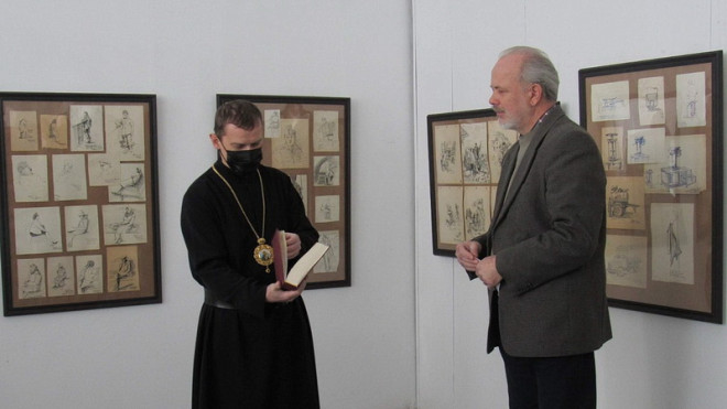 У Тернополі відкрили виставку художніх робіт пам’яті владики Михаїла Сабриги
