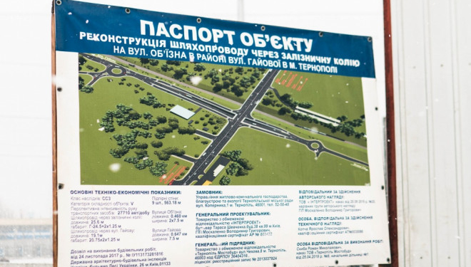 У Тернополі безперервно тривають роботи на будівництві нової транспортної розв’язки