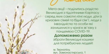 У Тернополі триває благодійна акція “Великодній кошик”