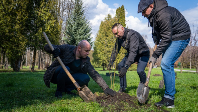 У тернопільських парках висадили більше 200 молодих саджанців дерев та кущів