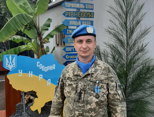 Тернополянина відзначили медалю «За участь в Місії ООН»