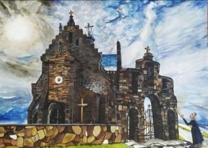 Школярка з Тернопільщини зобразила унікальний костел для всеукраїнського конкурсу (Фото)