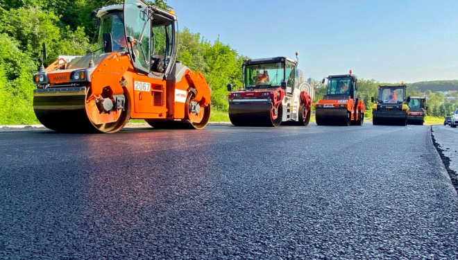 У Тернополі активно ремонтують об’їзну дорогу